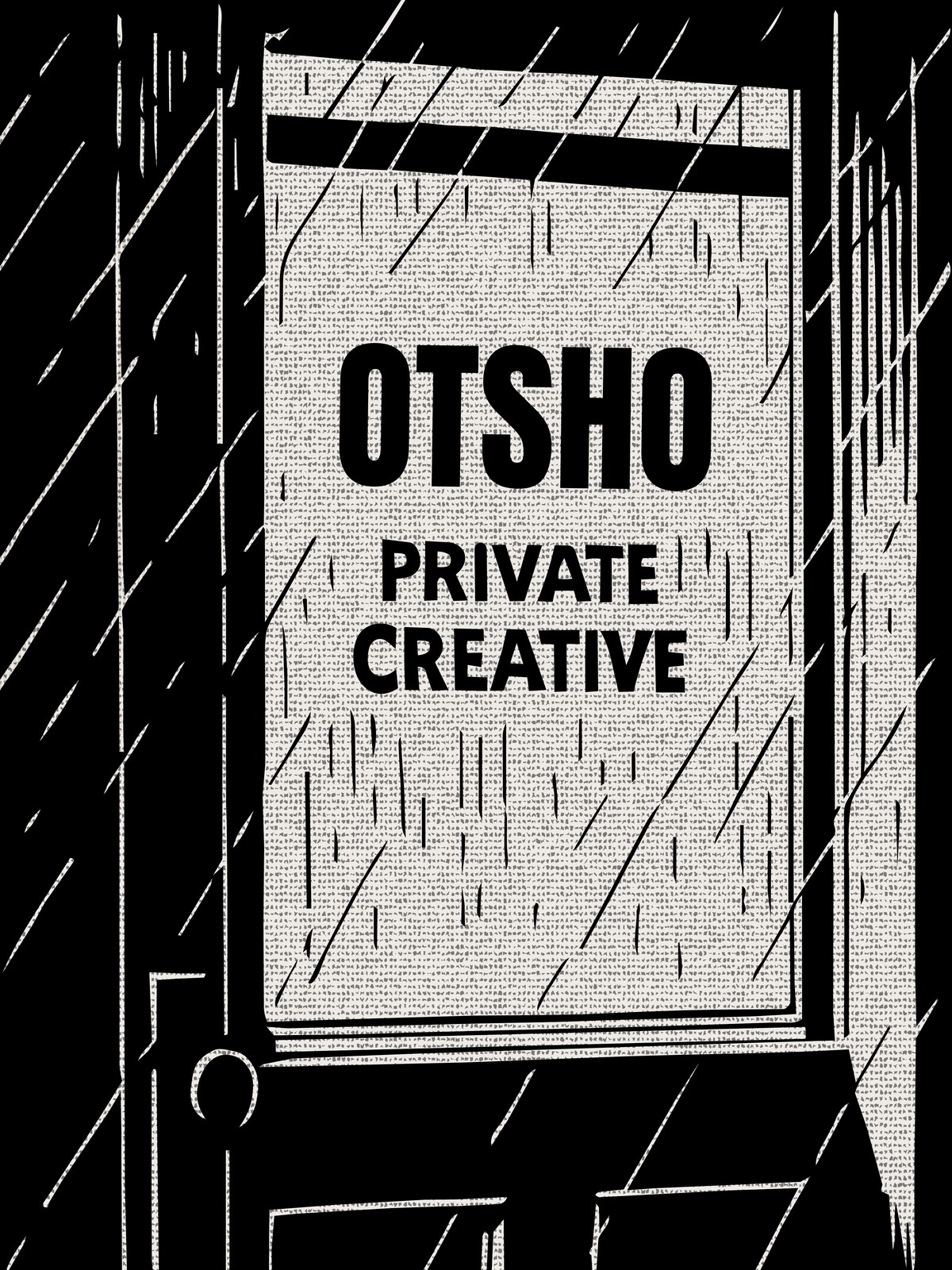 Frosted glass office door — OTSHO, Private Creative